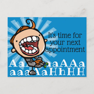 Postal Personalizable de recordatorio para citas dentales