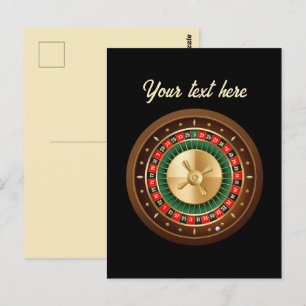 Postal personalizable de ruedas de Guay Casino