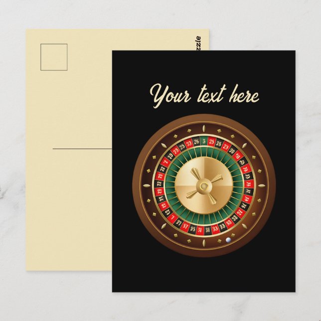 Postal personalizable de ruedas de Guay Casino (Anverso / Reverso)