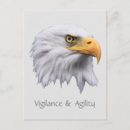 Postal Personalizable de vigilancia y agilidad del águila