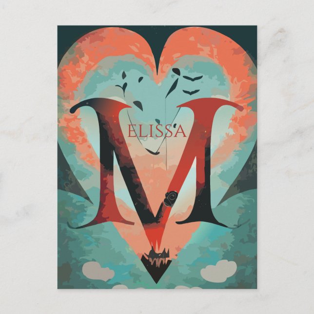 Postal Personalizable Fantasy Heart (Anverso)
