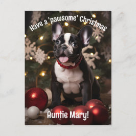 Postal Personalizable Festive Furry Duo