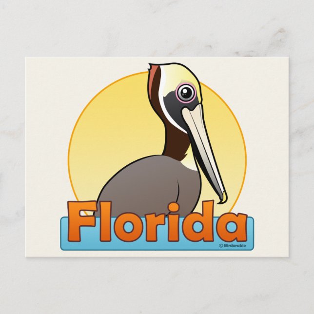 Postal Personalizable FL Brown Pelican (Anverso)