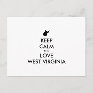 Postal Personalizable MANTÉN LA CALMA y AMA A VIRGINIA OC