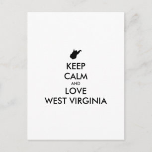 Postal Personalizable MANTÉN LA CALMA y AMA A VIRGINIA OC