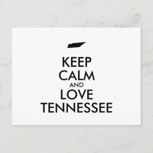 Postal Personalizable MANTENER CALMA Y AMAR A TENNESSEE