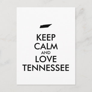Postal Personalizable MANTENER CALMA Y AMAR A TENNESSEE