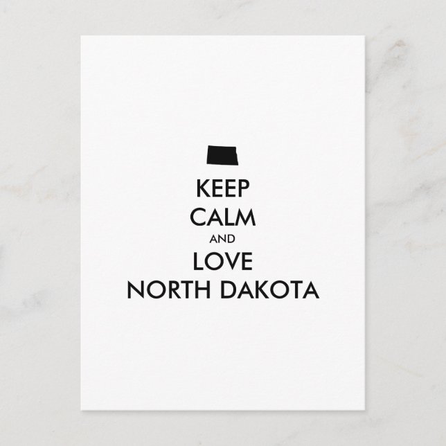 Postal Personalizable MANTENER LA CALMA Y AMAR A DAKOTA D (Anverso)