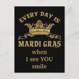 Postal Personalizable Mardi Gras