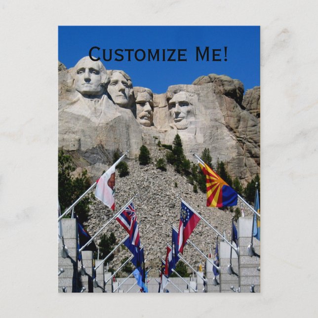 Postal Personalizable Mt Rushmore Souvenir (Anverso)