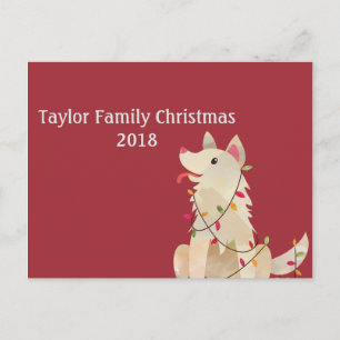 Postal Personalizable navidades Tangles