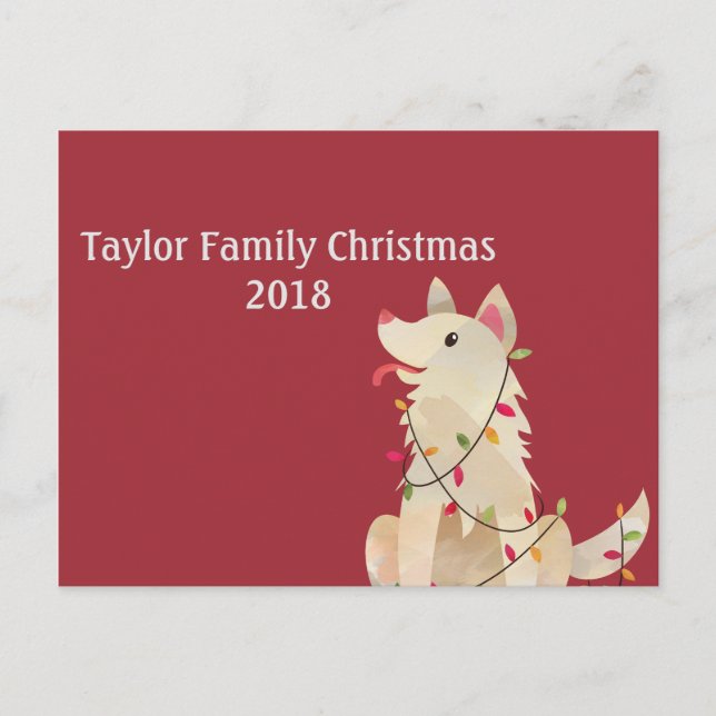 Postal Personalizable navidades Tangles (Anverso)