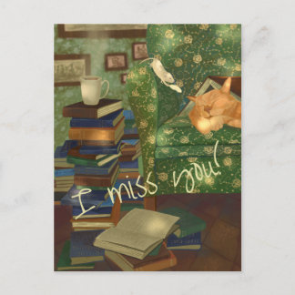 Postal Personalizable para gato y ratón