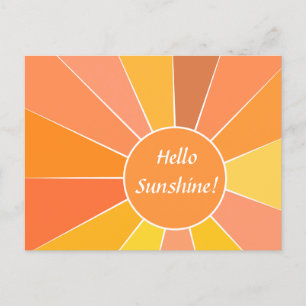 Postal Personalizable Resumen de diseño solar moderno
