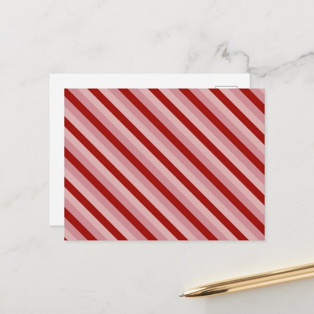 Postal Personalizable Valentine Stripes (Anverso/Reverso In Situ)