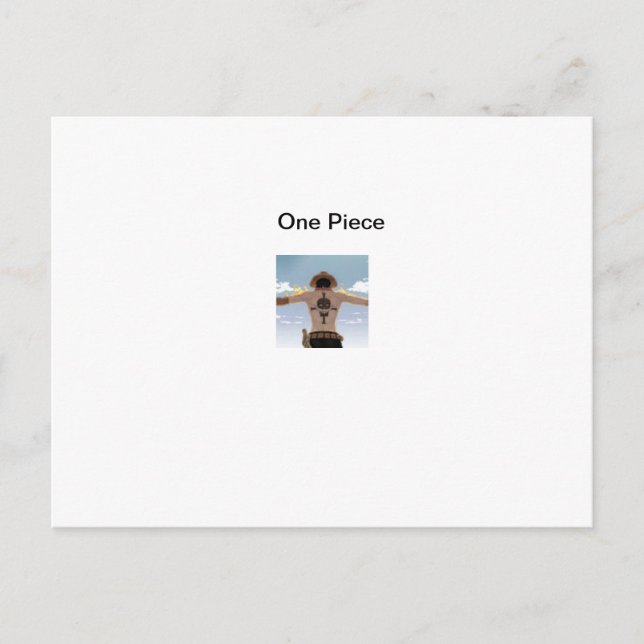 Postal Personalización especial de One Piece (Anverso)