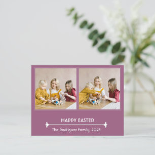 Postal personalizada de fotos de pascua feliz