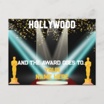 Postal personalizada de Hollywood