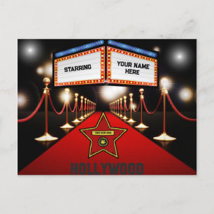 Postal personalizada de Hollywood