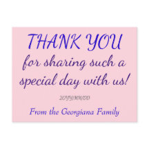 Postal personalizada "GRACIAS"