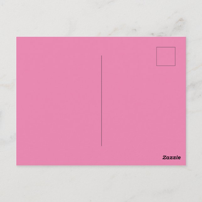 Postal Personalizadas de marca rosa imagen perfecta están (Reverso)