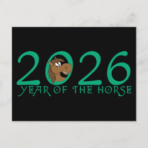 Postal Personalizado 2026 Año Nuevo chino del caballo