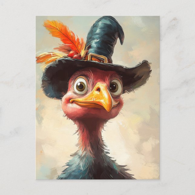 Postal Personalizado Acción de Gracias Turquía (Anverso)