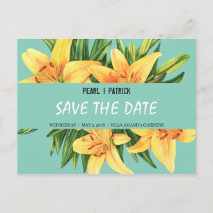 Postal Personalizado - Amarillo Stargazer Save The Date