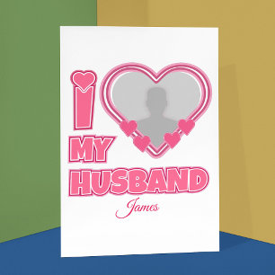 Postal Personalizado Amo a mi esposo - Agregar foto y nom