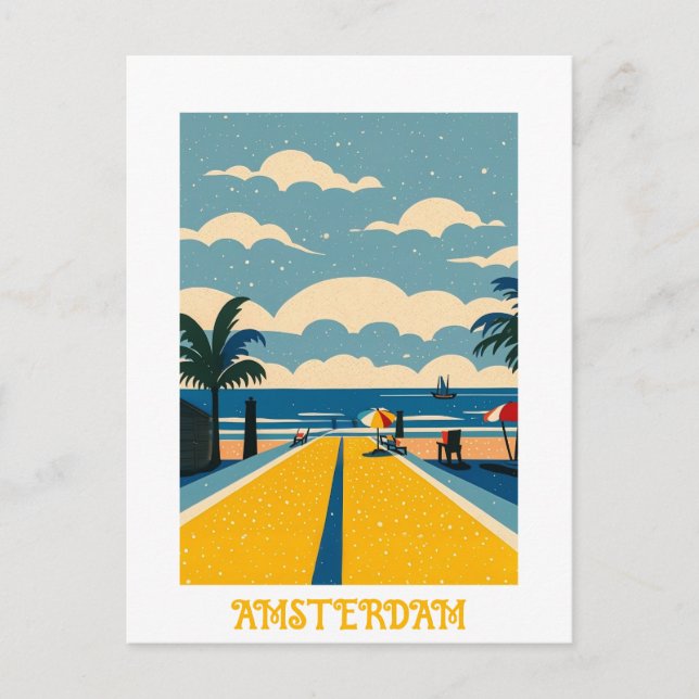 Postal Personalizado Ámsterdam Países Bajos (Anverso)