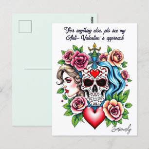 Postal Personalizado anti-San Valentín inspirado en el ar