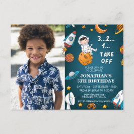 Postal Personalizado astronauta Foto Planetas espaciales 