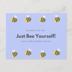 Postal Personalizado - Baby Blue Bee Funny