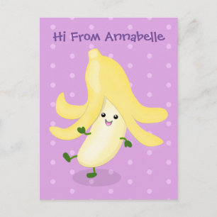 Postal Personalizado bananero Cute kawaii