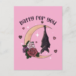 Postal Personalizado Batty Para Valloween Valentine