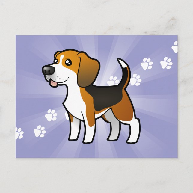 Postal Personalizado Beagle (Anverso)