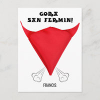 Personalizado, bufanda de San Fermín doblada en la