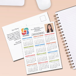 Postal Personalizado Business Logo 2026 Calendar Marketin