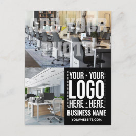 Postal Personalizado Business Logo Empresa Corporativa Gu