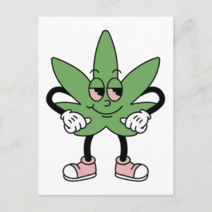 Postal Personalizado Cannabis Leaf