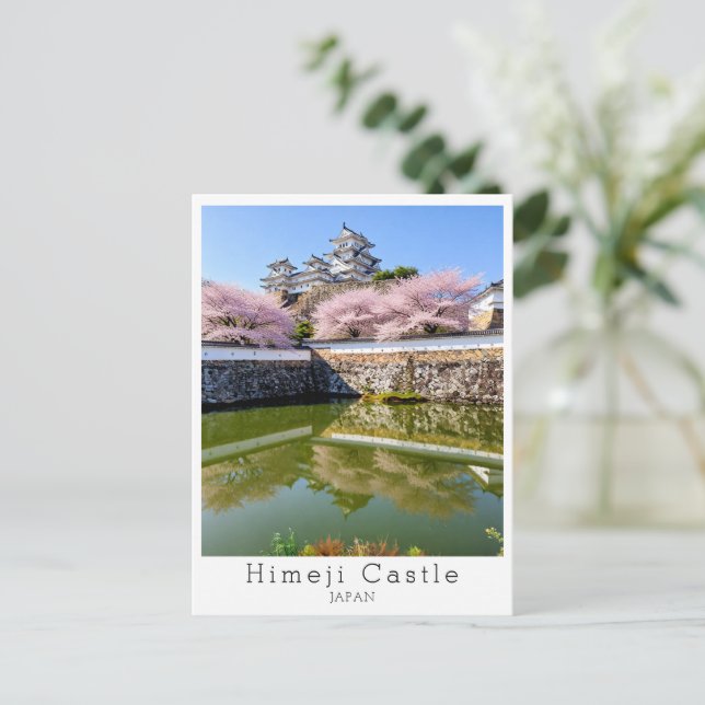 Postal Personalizado, Castillo de Himeji en primavera (Anverso de pie)