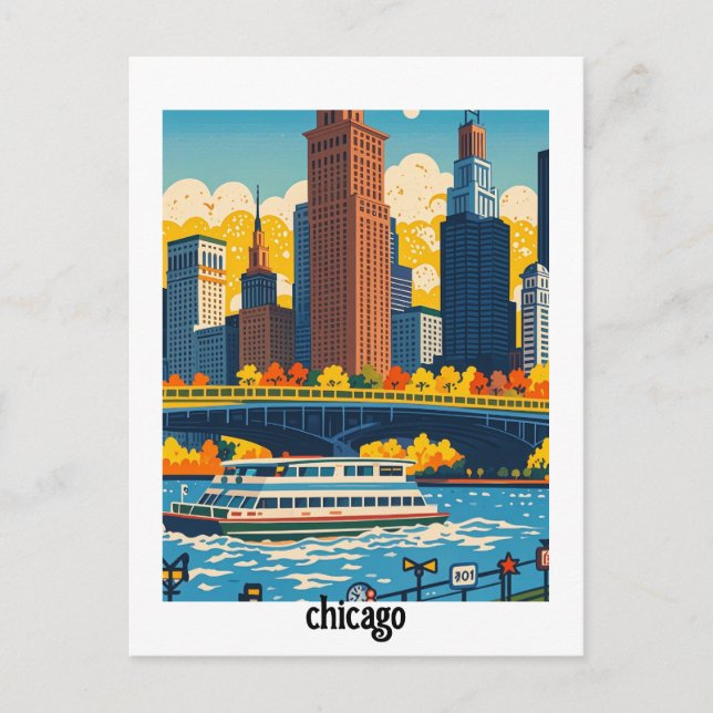 Postal Personalizado Chicago (Anverso)
