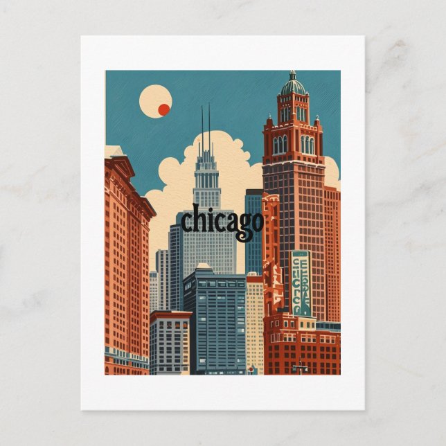 Postal personalizado chicago illinois (Anverso)