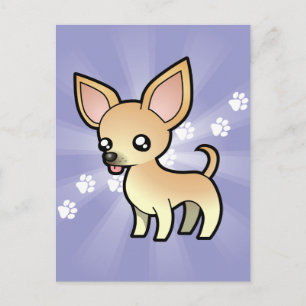 Postal Personalizado Chihuahua (abrigo suave)