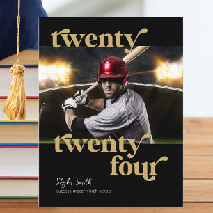 Postal Personalizado Clase Moderna de 2024 Graduación fot