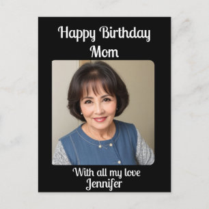 Postal Personalizado clásico Minimalista Feliz cumpleaños