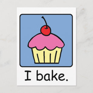 Postal Personalizado Clip Art Cupcake postre Frosting ros