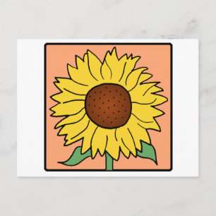 Postal Personalizado Clip Art Garden verano Flor de giras