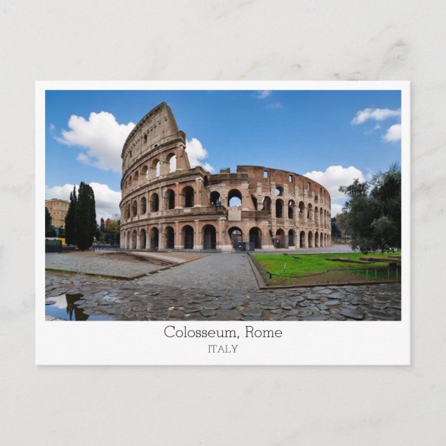 Postal Personalizado, Coliseo, Roma, Italia (Anverso)