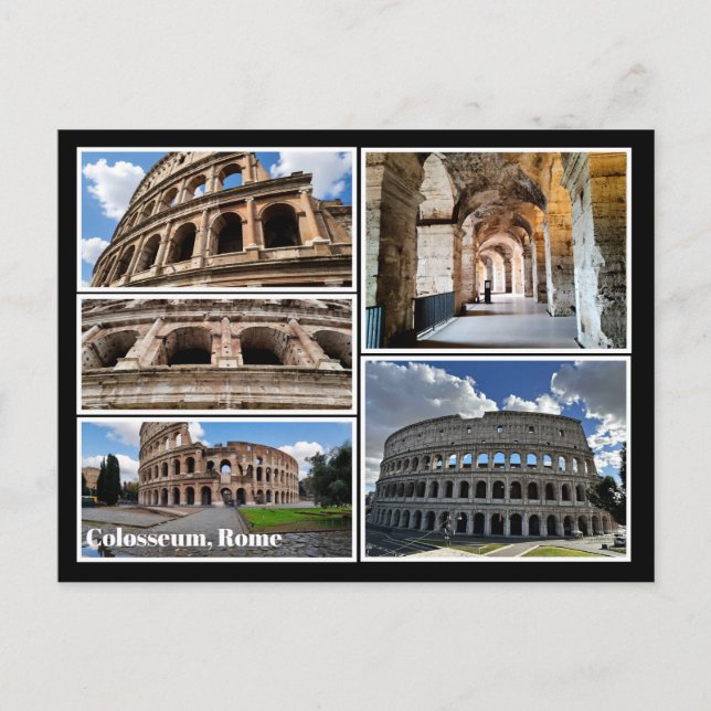 Postal Personalizado, Coliseo, Roma, Italia (Anverso)